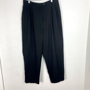 Lauren Ralph Lauren Womens 16 Classic Black Wool Pants Minimalist Capsule Dressy
